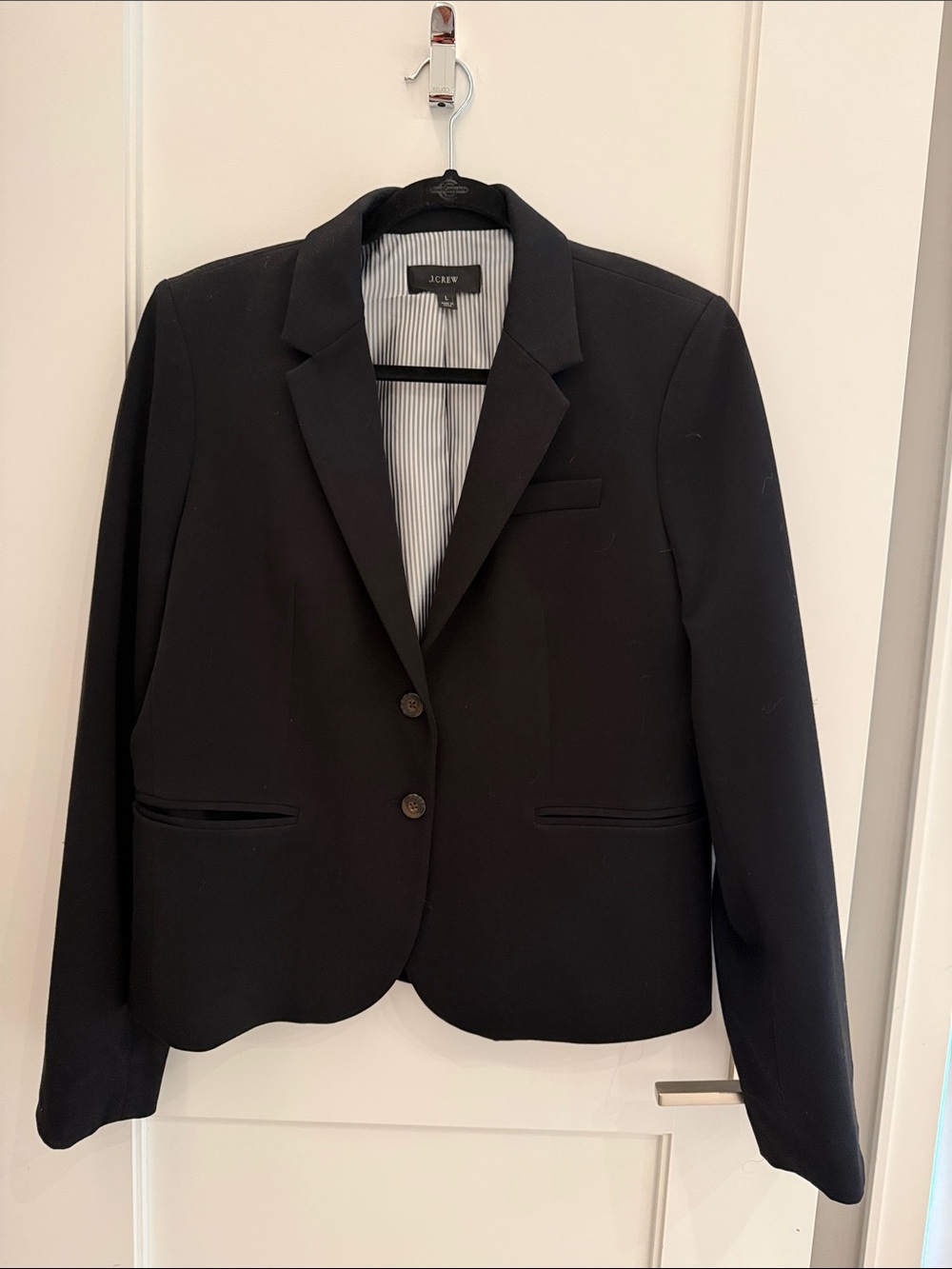 J. Crew Women's Black Two-Button Blazer